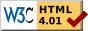 sito validato per HTML 4.01